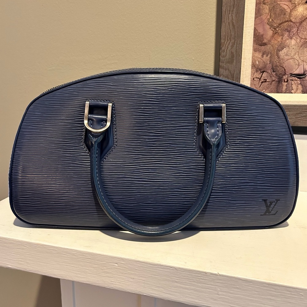 Jasmine leather Louis Vuitton Blue Epi - Picture 2 of 9